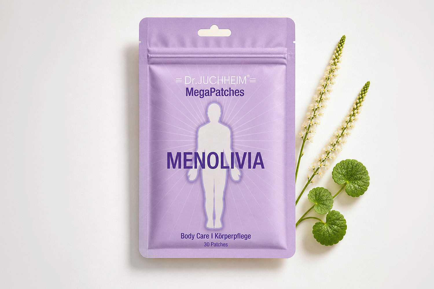 Das Produkt Mega Patches "MENOLIVIA" von Dr. Juchheim